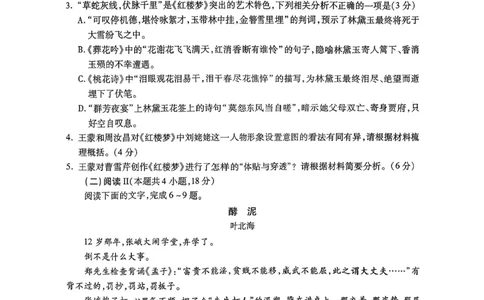 语文试卷_2025年12月_251231四川省乐山市高中2026届高三上学期第一次调查研究考试（全科）_四川省乐山市高中2026届高三上学期第一次调查研究考试语文试题（含答案）