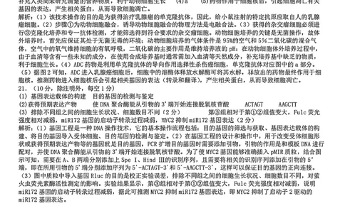 生物答案-四川省成都市第七中学2024-2025学年度下期高2026届零诊模拟考试_2025年6月_250625四川省成都市第七中学2024-2025学年度下期高2026届零诊模拟考试（全科）