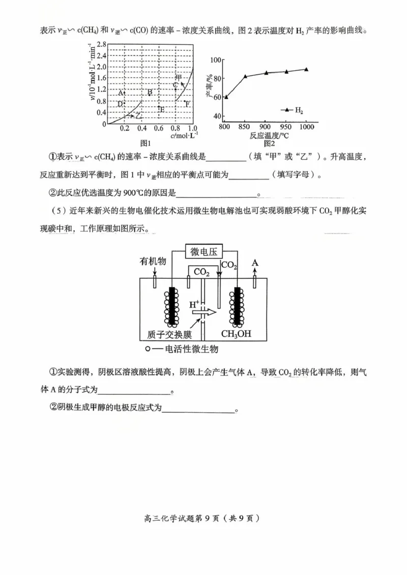 郴州市2026届高三第一次教学质量监测化学试卷_251104湖南省郴州市2026届高三上学期一模（全科）_2026届湖南省郴州市高三上学期第一次教学质量监测化学试题（含答案）