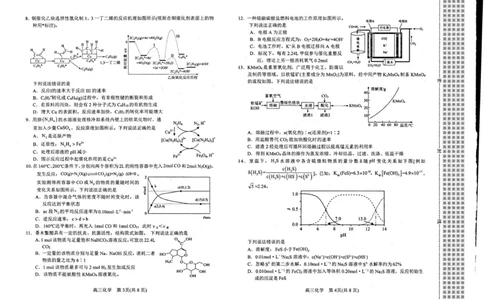 河南省南阳市2025-2026学年高三上学期期中质量评估化学试题（图片版，无答案）_2025年11月_251116河南省南阳市2025-2026学年高三上学期期中质量评估（全科）
