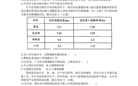 广东省潮州市2024届高三上学期期末考试地理_2024届广东省潮州市高三上学期期末考试