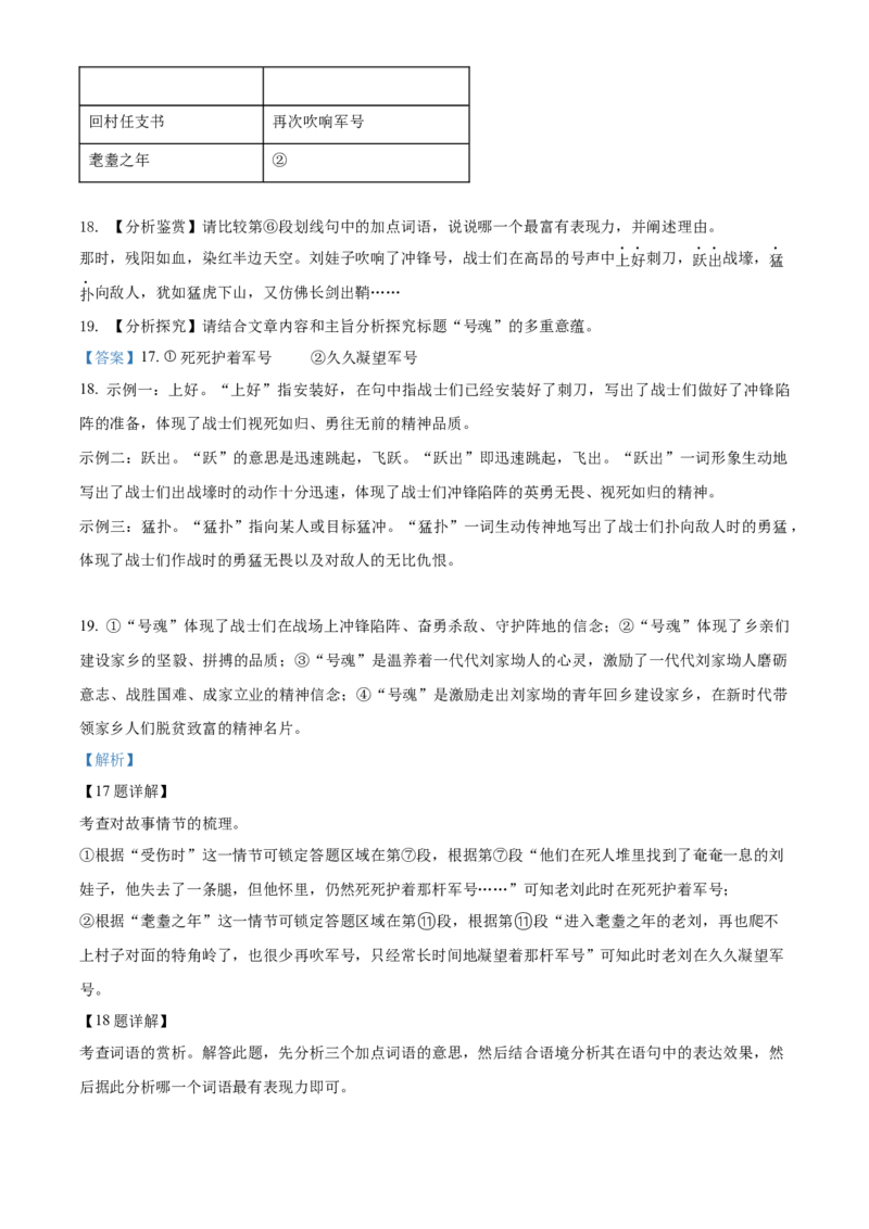 精品解析：2022年湖南省长沙市中考语文真题（解析版）_中考真题_1.语文中考真题2015-2024年_地区卷_湖南省_长沙语文08-22