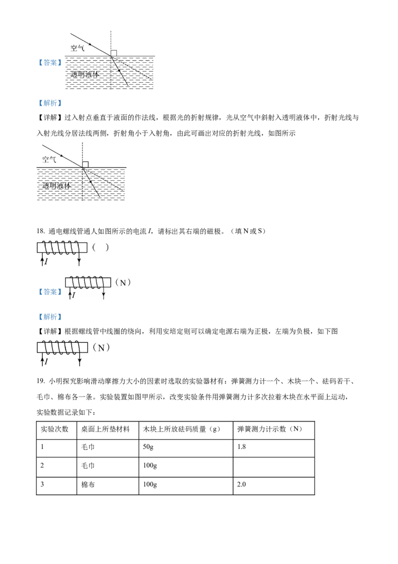 精品解析：2022年湖南省郴州市中考物理试题（解析版）_中考真题_4.物理中考真题2015-2024年_地区卷_湖南省_郴州物理17-22