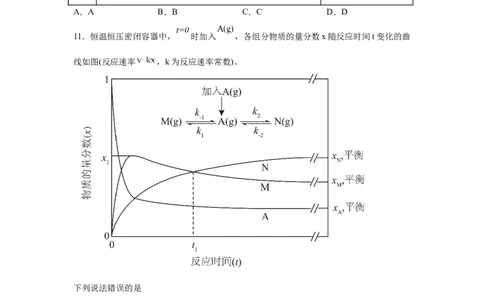 安徽2025年高考安徽卷化学高考真题文档版_1.高考2025全国各省真题+答案_00.2025各省市高考真题及答案（按省份分类）_10、安徽卷（9科全）_5.化学