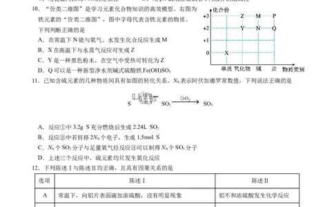 广东省深圳实验，湛江一中，珠海一中2023-2024学年高三12月联考化学试题_2024届广东省深圳实验，湛江一中，珠海一中高三上学期12月联考