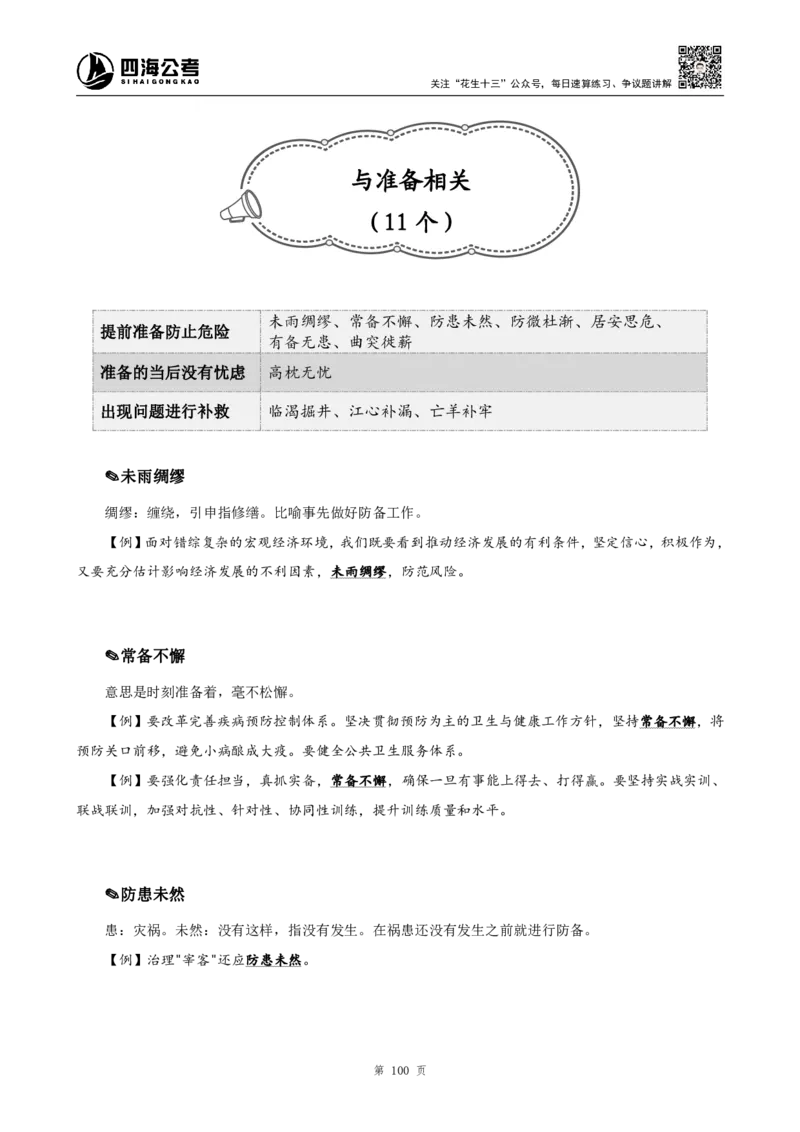 言语高频成语700词（1.0版）_26吉林考备考资料包_11省考刷题包_048高频成语700题