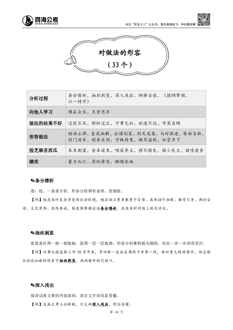 言语高频成语700词（1.0版）_26吉林考备考资料包_11省考刷题包_048高频成语700题