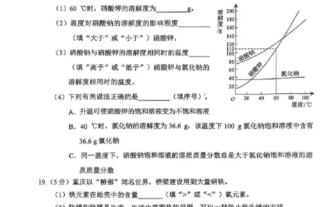 2025《重庆市初中学业水平考试》化学_2025全国各地《中考真题试卷及答案》_2025重庆中考真题及答案
