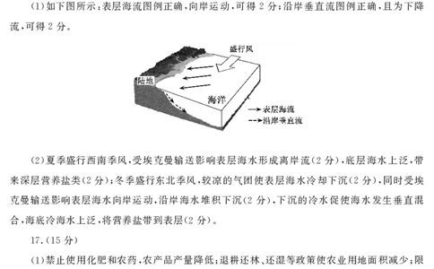 济宁高三地理答案2024-01-11_2024届山东省济宁市高三上学期1月期末_山东省济宁市2024届高三上学期1月期末地理