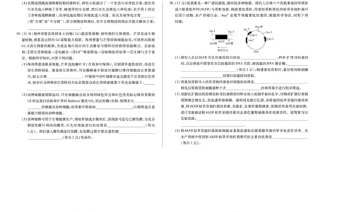 生物试卷_2025年7月_250714海南省&middot;天一大联考2024-2025学年高二下学期学业水平诊断（三）（全科）_海南省天一大联考2024-2025学年高二下学期学业水平诊断（三）生物