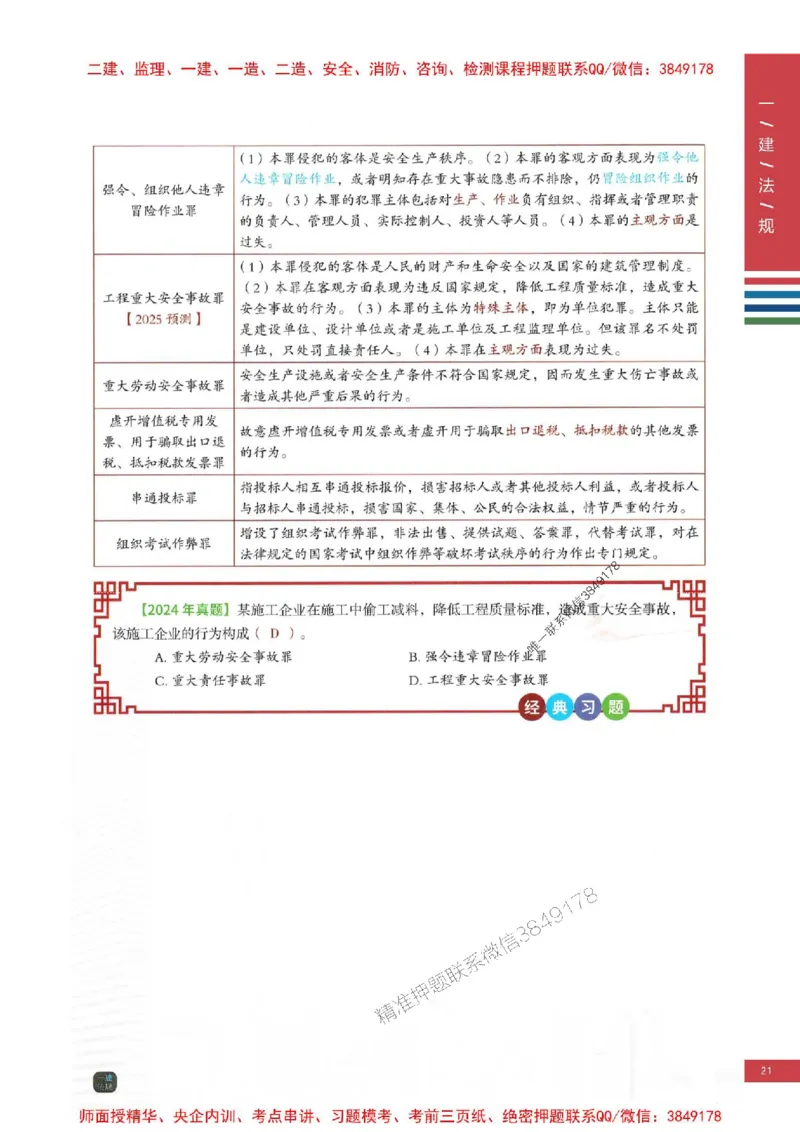 2025年一建-法规-四色笔记高清_2026年一级建造师_2026年一建法规_2025年一建法规SVIP_01-精华文档✿电子教材✿历年真题_17-法规《新版-四色笔记》SMR推荐