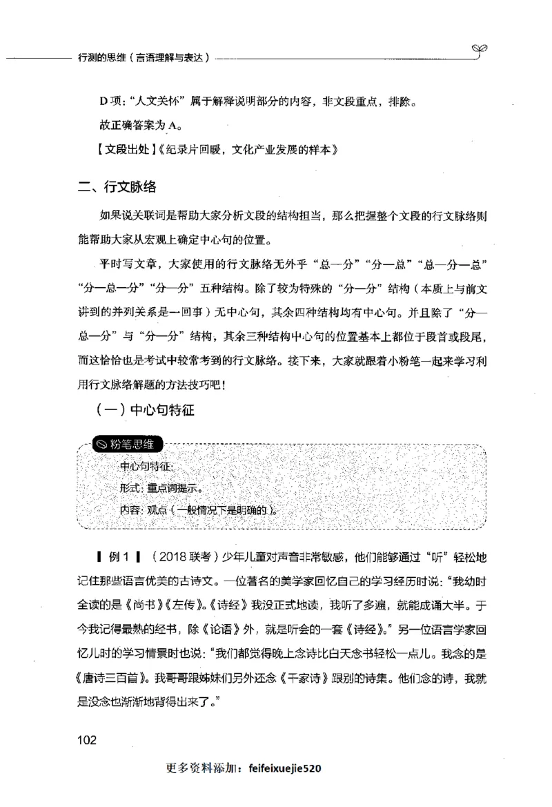 行测的思维（言语理解与表达）_26吉林考备考资料包_04行测资料包（笔记图推导图等）_03行测的思维