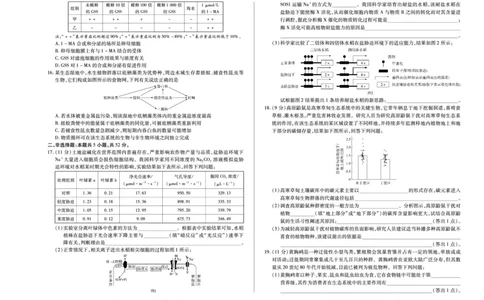 生物学B卷天一大联考&middot;河南省2025-2026学年（上）高三年级顶尖计划（二）_2025年12月_251211河南省、陕西甘肃省2025-2026学年（上）高三年级顶尖计划（二）（全科）