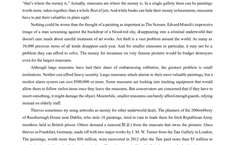 THUSSAT2024年1月诊断性测试英语试卷_2024届THUSSAT中学生标准学术能力诊断性测试2024年1月测试全科_THUSSAT中学生标准学术能力诊断性测试2024年1月测试英语
