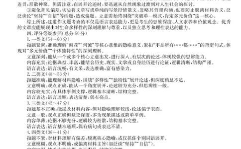 高三语文评分标准_251106广东省部分学校2026届高三上学期11月期中联考（26-X-081C）_广东省部分学校2026届高三上学期11月期中联考语文试卷（含答案）