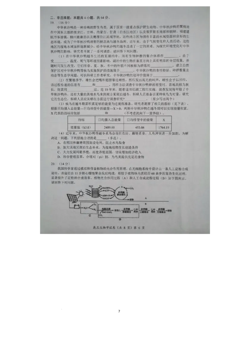 预约2025-2026学年度湖北省高三上学期期中考试-生物试题_251112湖北省楚天协作体2025-2026学年度高三上学期期中考试（全科）_湖北省部分学校2025-2026学年高三上学期期中考试生物试题