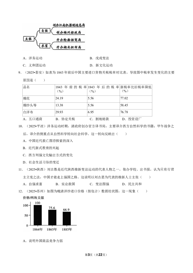 2026年中考历史常考考点专题之晚清时期_162026年中考七科常考考点专题资料_006中考历史常考考点专题