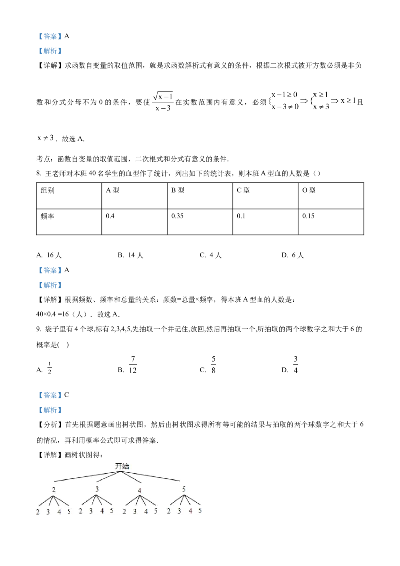 精品解析：2022年黑龙江省牡丹江、鸡西地区朝鲜族学校中考数学真题（解析版）_中考真题_2.数学中考真题2015-2024年_2022中考数学真题145份13