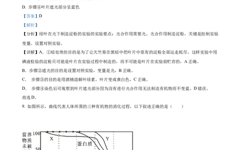 精品解析：2023年黑龙江省齐齐哈尔中考生物真题（解析版）_中考真题_8.生物中考真题2015-2024年_2023年全国中考生物7.20_精品解析：2023年黑龙江省齐齐哈尔中考生物真题