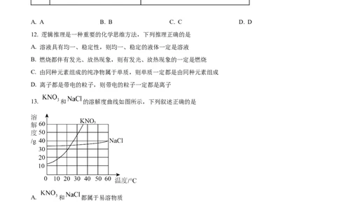 精品解析：2023年山东省烟台市中考化学真题（原卷版）_中考真题_5.化学中考真题2015-2024年_2023年中考化学真题7.20_精品解析：2023年山东省烟台市中考化学真题