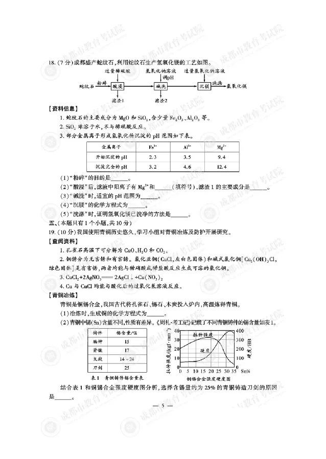 2025成都中考化学真题及答案解析_2025全国各地《中考真题试卷及答案》_2025成都中考真题及答案