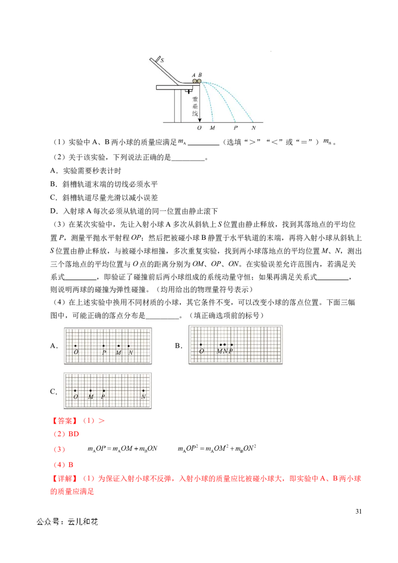 专题13动量和动量守恒定律（新高考通用）（解析版）(1)_1多考区联考_0109好题汇编备战2024-2025学年高二物理上学期期末真题分类汇编（新高考通用）