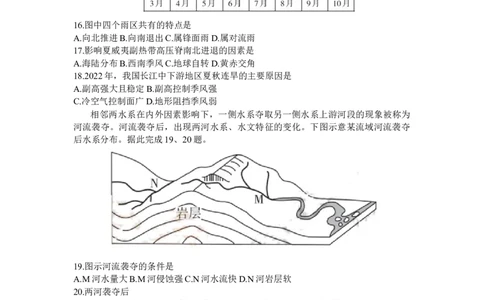 山西省大同市2024届高三上学期冬季教学质量检测地理_2024届山西省大同市高三上学期冬季教学质量检测