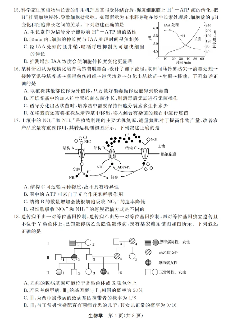 生物卷-2512强基联盟_2025年12月_251204浙江省强基联盟2025年12月高三联考（全科）_浙江省强基联盟2025-2026学年高三上学期12月联考生物试题（含答案）