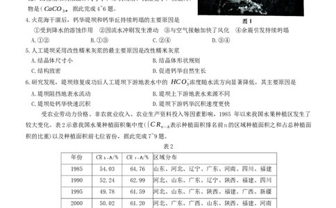 天一大联考顶尖联盟2024届高三阶段性测试（二）文综_2024届天一大联考顶尖联盟高三阶段性测试（二）（新教材老高考）