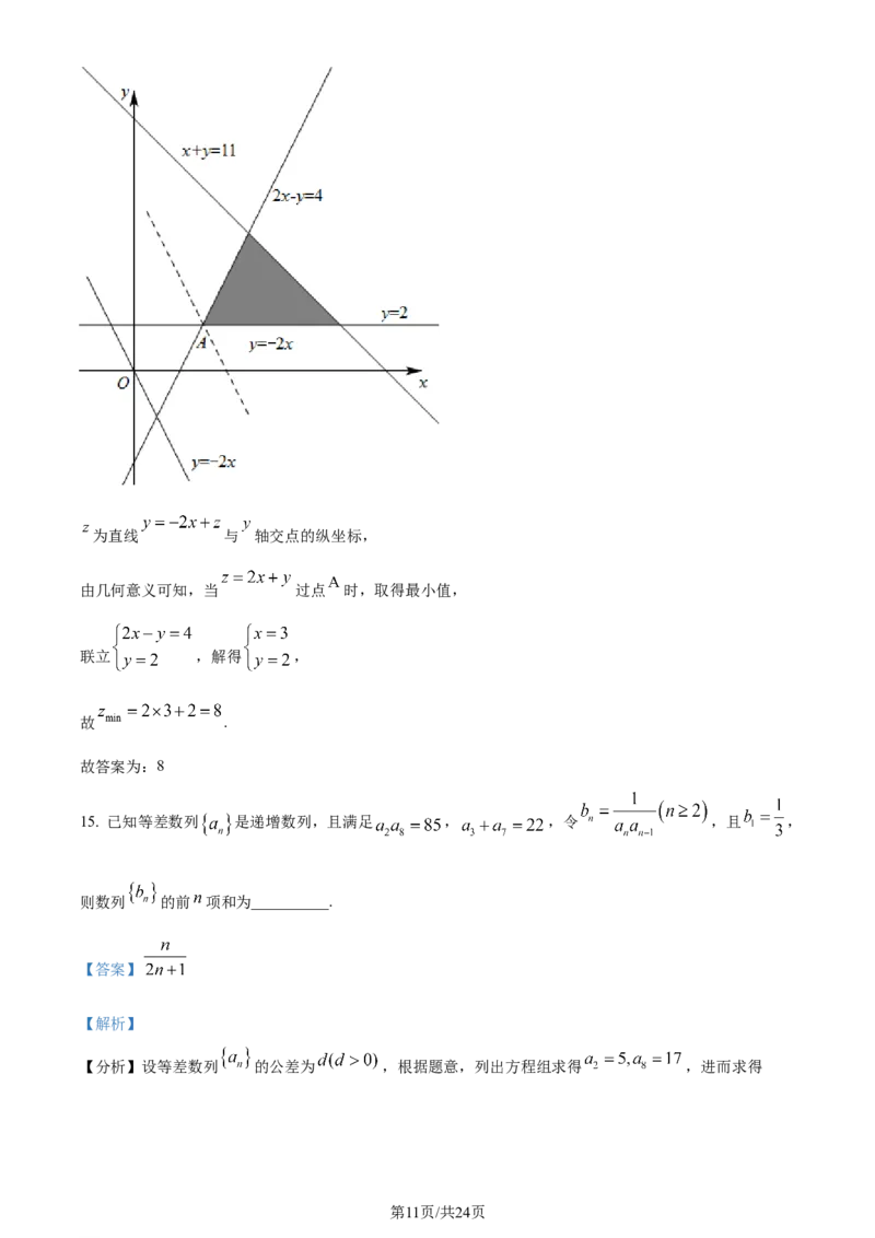 精品解析：内蒙古呼和浩特市2024届高三上学期学业质量监测数学（文）试题（解析版）_2024届内蒙古自治区呼和浩特市高三上学期期末教学质量检测