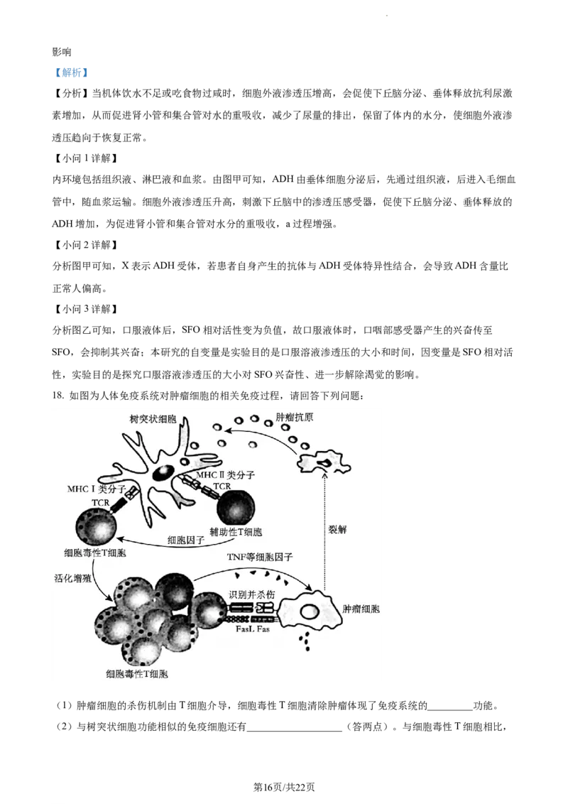 精品解析：重庆市一中2023-2024学年高三12月月考生物试题（解析版）_2024届重庆市第一中学校高三上学期12月月考_重庆市第一中学校2024届高三上学期12月月考生物