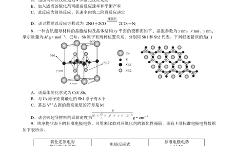 湖南省长沙市雅礼中学2024-2025学年高三上学期月考（四）化学试卷（含答案）_2025年1月_250101湖南省长沙市雅礼中学2024-2025学年高三上学期月考（四）