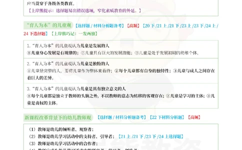 考前页纸幼儿园综合素质_4-教培资料-26年最新资料-同步更新_科一科二电子资料合集中小幼（笔记真题知识点汇总等）文件多，按需保存_各机构笔记合集（中小幼）推荐_幼儿园