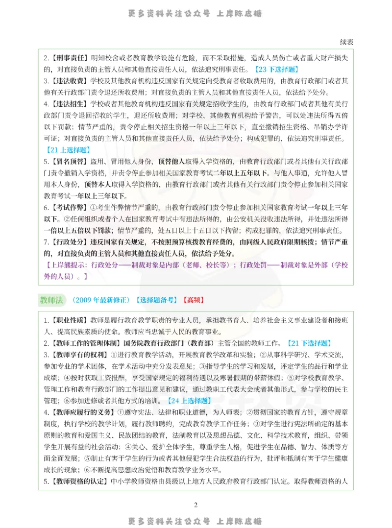 考前页纸幼儿园综合素质_4-教培资料-26年最新资料-同步更新_科一科二电子资料合集中小幼（笔记真题知识点汇总等）文件多，按需保存_各机构笔记合集（中小幼）推荐_幼儿园