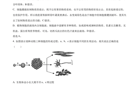 精品解析：2023年山东省滨州市中考生物真题（解析版）(1)_中考真题_8.生物中考真题2015-2024年_2023年全国中考生物7.20_精品解析：2023年山东省滨州市中考生物真题
