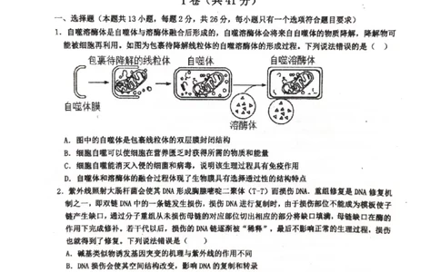 河北省武邑中学2024届高三上学期三调考试生物_2024届河北省武邑中学高三上学期三调考试
