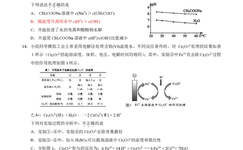 北京大兴区2024届高三1月期末考试化学_2024届北京大兴区高三1月期末考试