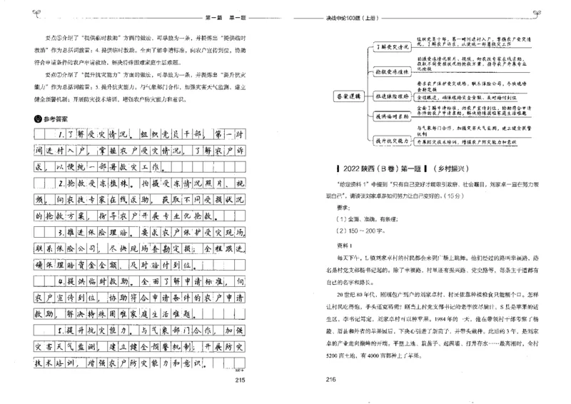 申论100题上册_26吉林考备考资料包_11省考刷题包_05决战申论100题_决战申论100题2022年9月版次