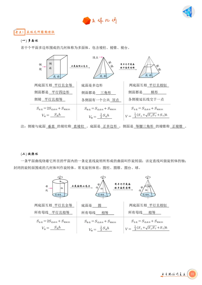 高考数学考前必背公式与练习教师版_2025年6月