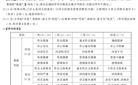 语文答案_2025年7月_250715湖南省&middot;天壹名校联盟2026届高三起点考试（全科）_答案