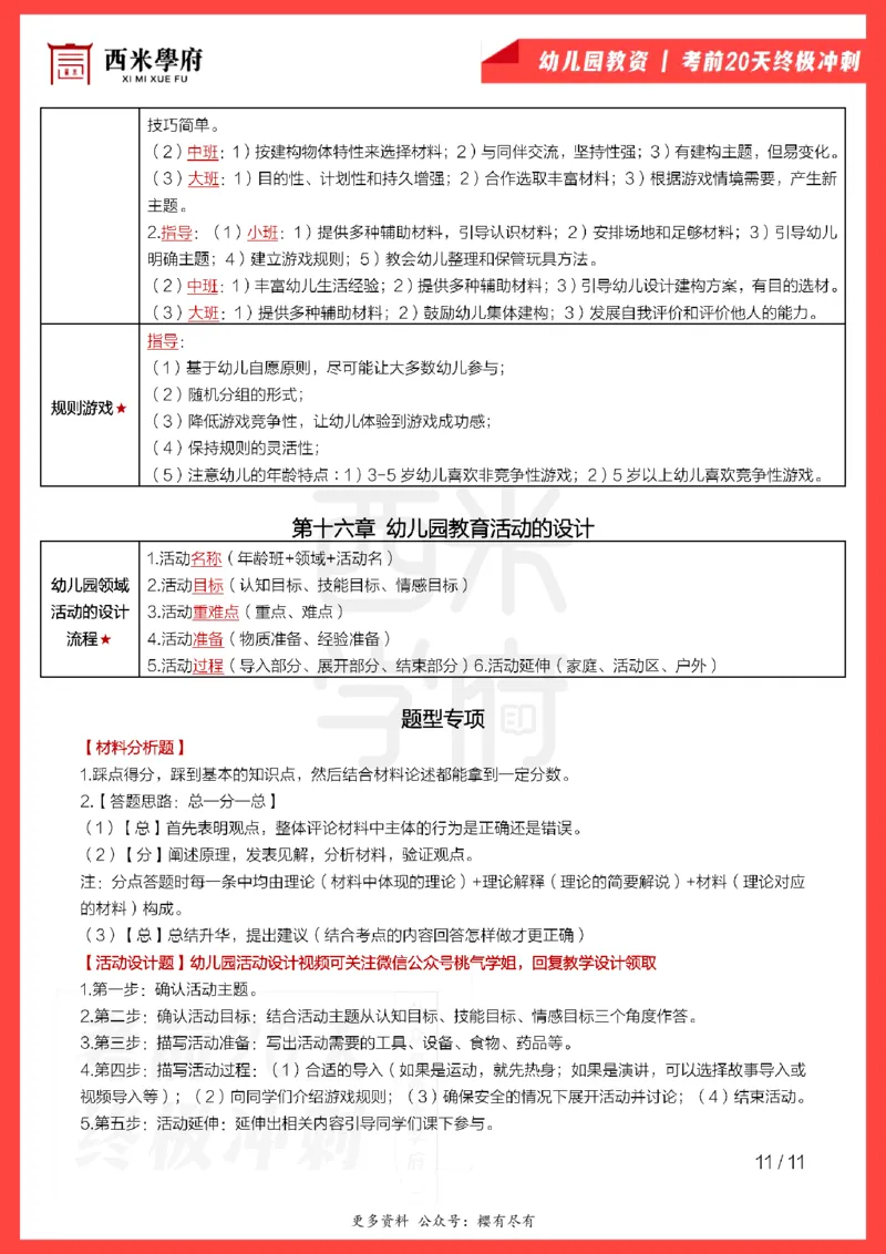考前20天终极冲刺幼儿园保教知识与能力_4-教培资料-26年最新资料-同步更新_幼儿教资_幼儿冲刺急救包_6.幼儿考点20天冲刺笔记