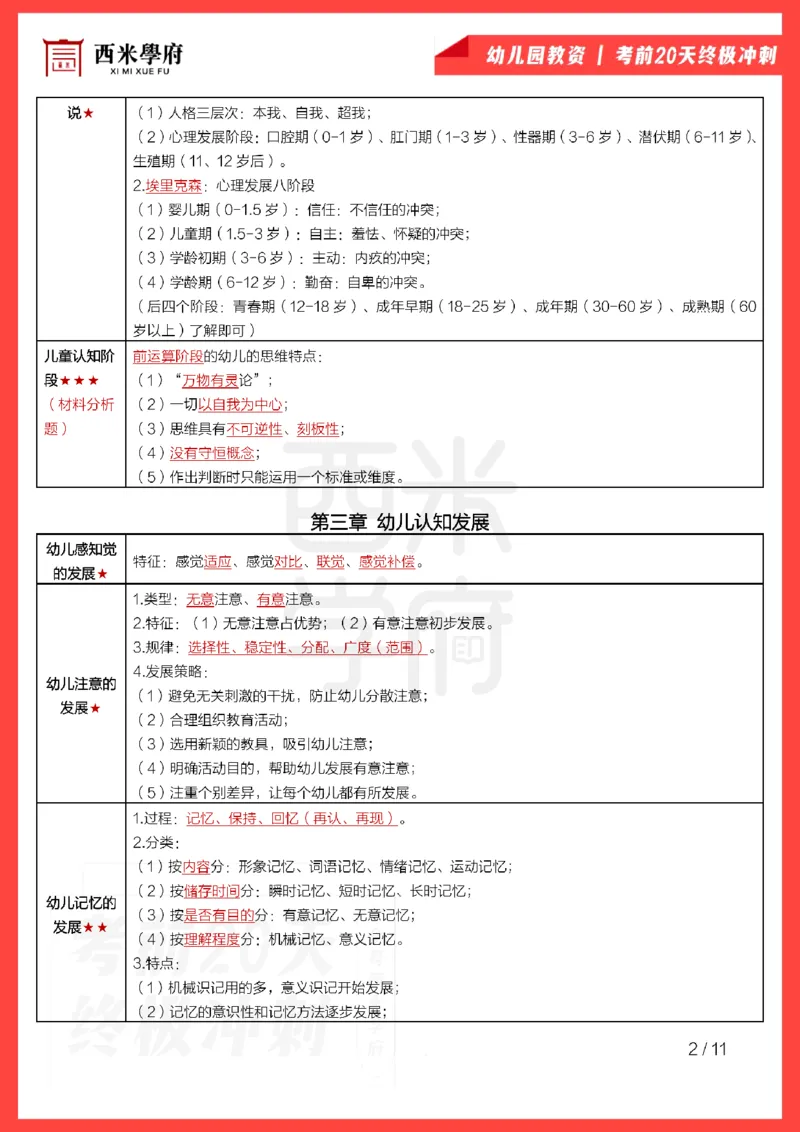 考前20天终极冲刺幼儿园保教知识与能力_4-教培资料-26年最新资料-同步更新_幼儿教资_幼儿冲刺急救包_6.幼儿考点20天冲刺笔记