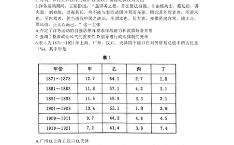 山东省德州市2024届高三上学期期末考试历史_2024届山东省德州市高三上学期期末考试