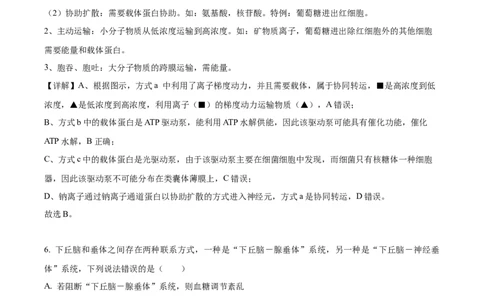 精品解析：浙江省宁波市镇海中学2023-2024学年高三12月月考生物试题（解析版）_2024届浙江省宁波市镇海中学高三12月首考模拟_浙江省宁波市镇海中学2024届高三12月首考模拟生物