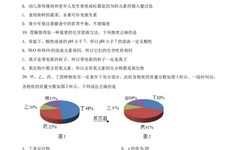 精品解析：2022年湖南省衡阳市中考化学真题（原卷版）_中考真题_5.化学中考真题2015-2024年_地区卷_湖南省_衡阳化学16-22