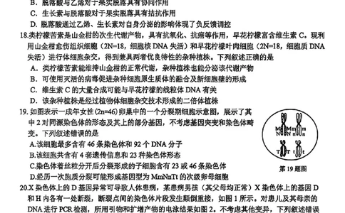 生物试题_2025年12月_251212浙江精诚联盟2025学年第一学期高三12月适应性联考（全科）_浙江精诚联盟2025学年第一学期高三12月适应性联考生物