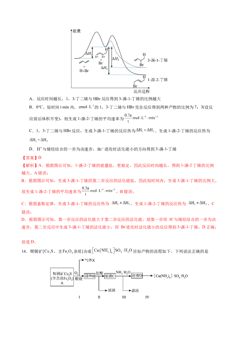 化学02（15+4模式）-2024年1月&ldquo;七省联考&rdquo;考前化学猜想卷（全解全析）_学易金卷丨2024年1月&ldquo;七省联考&rdquo;考前猜想卷_化学02（15+4模式）（含考试版+全解全析+参考答案+答题卡）