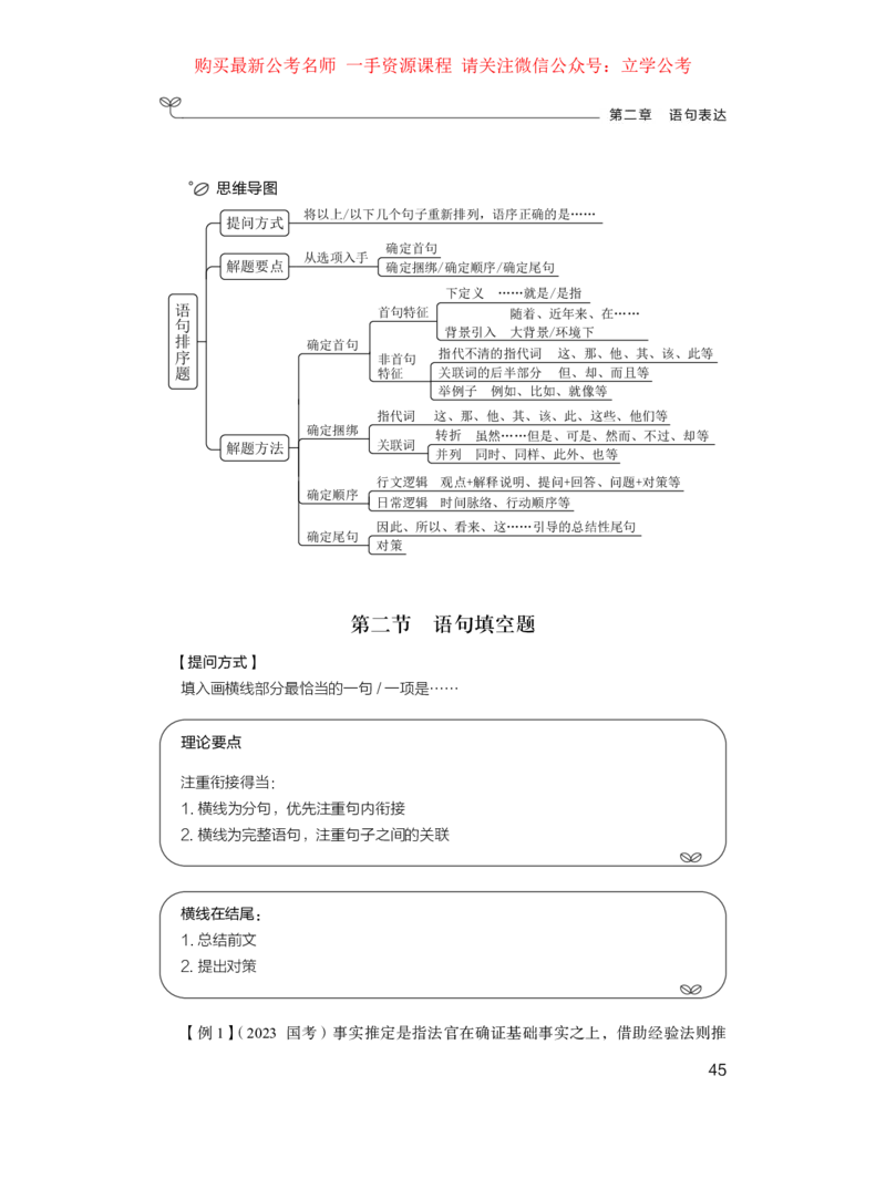 言语1公众号：上岸的资料_2026考公资料_（10）粉笔_2025粉笔国考省考980（课＋笔记）_粉笔980（25多省）_32025FB山东省考980系统班_1.全方法精讲_全笔记_全（6）言语