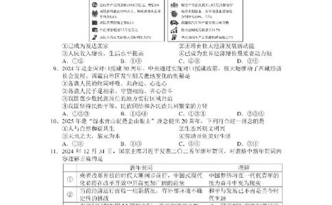 2025广安中考道德与法治真题及答案_2025全国各地《中考真题试卷及答案》_2025广安中考真题及答案