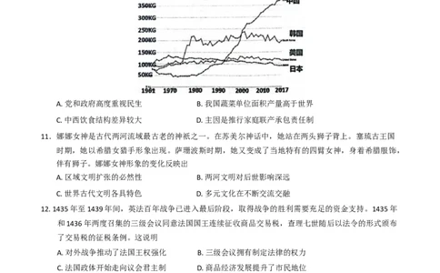 2025届河南省五市高三下学期第二次联考历史试题（含答案）_2025年4月_2504272025年河南省五市高三第二次联考（许昌、平顶山、南阳、新乡、洛阳）（全科）